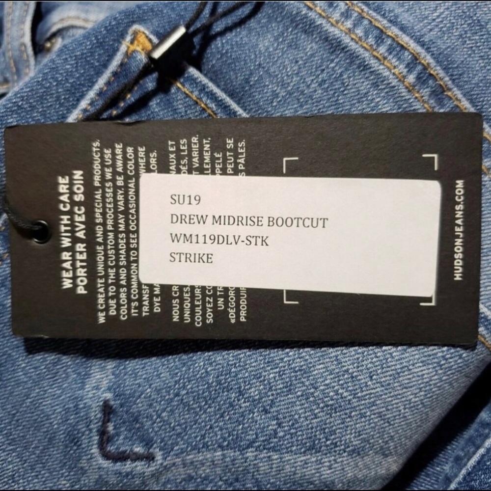 NWT Hudson Drew Midrise Boot cut Jeans - Picture 10 of 13
